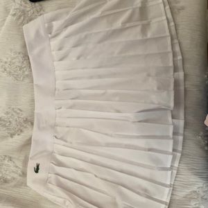 White Lacoste tennis skirt